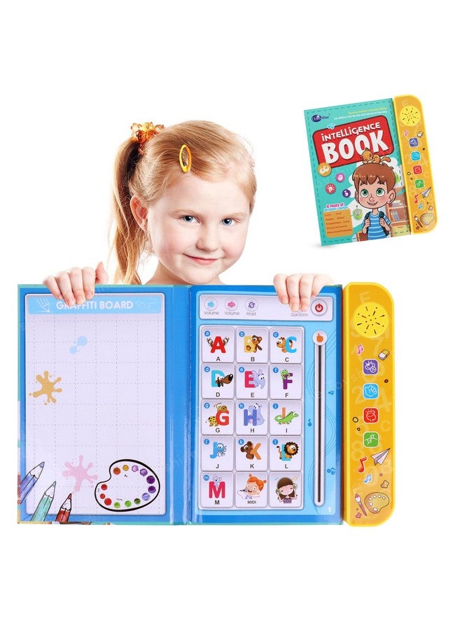 توي شاين كتاب Toyshine Interactive، 20 نشاطًا لمرحلة ما قبل المدرسة، كتاب تعليمي موسيقي للأطفال، كتاب تعلم الحروف الأبجدية والحيوانات والتحدث والتهجئة والمزيد للأطفال من سن 3 سنوات فما فوق - Image 1