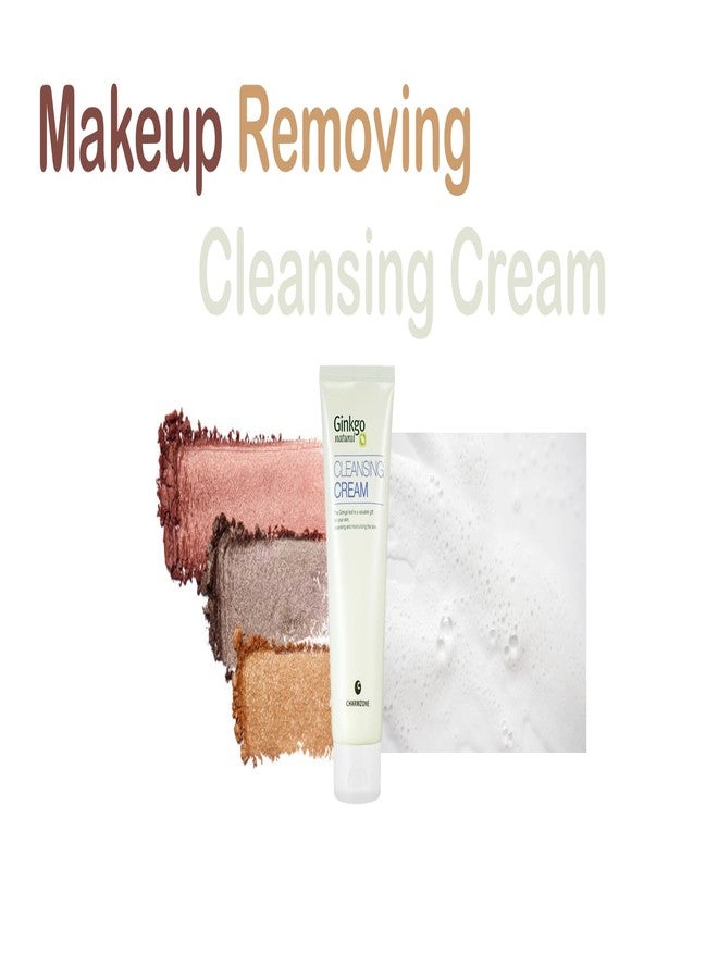 CHARMZONE Ginkgo Natural Cleansing Cream Makeup Remover - Deep Cleanser for All Skin Types | Korean Facial Cleanser (200g / 7.06 oz) - Image 2