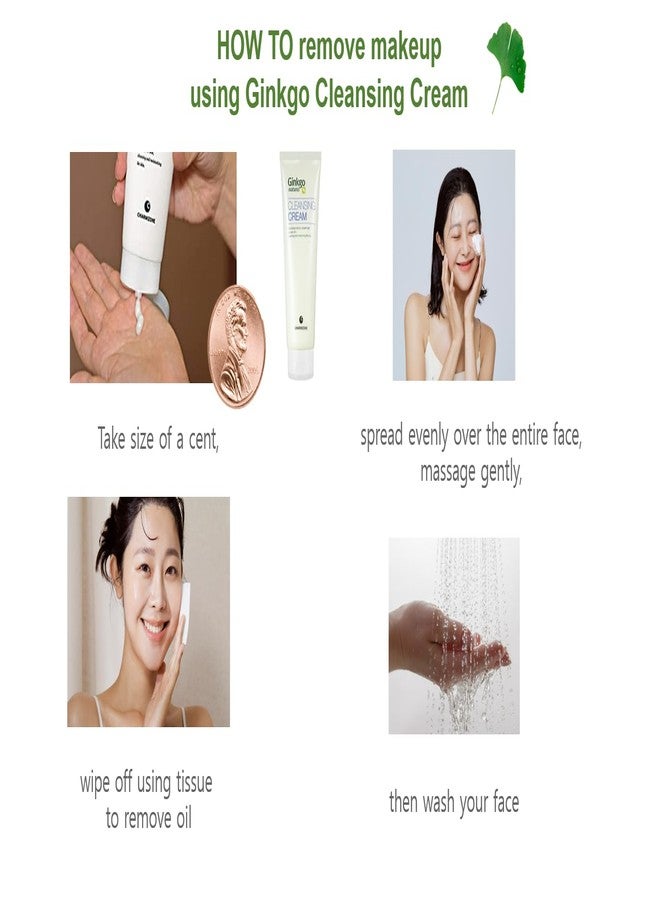 CHARMZONE Ginkgo Natural Cleansing Cream Makeup Remover - Deep Cleanser for All Skin Types | Korean Facial Cleanser (200g / 7.06 oz) - Image 4