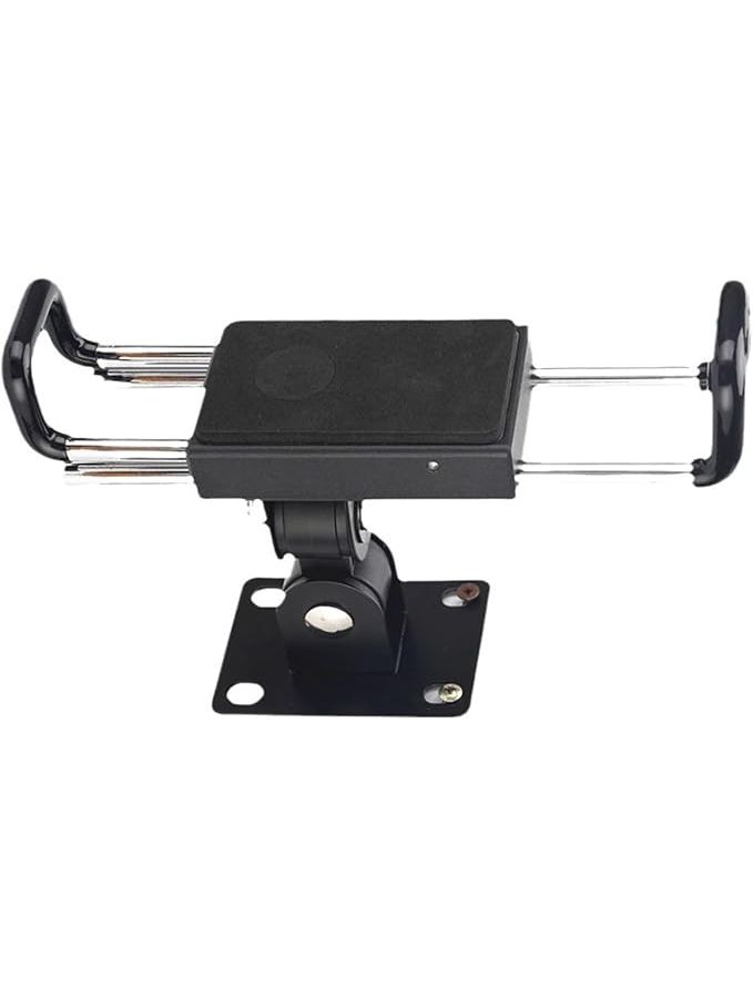 Tablet Wall Mount Holder Adjustable 360 Degree Portable Stand Aluminum Clamp Black - Image 1