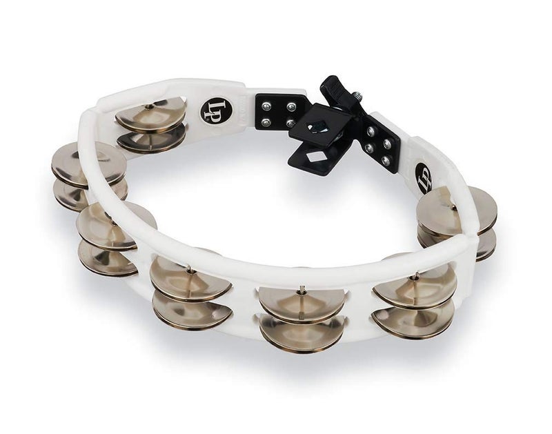 Latin Percussion Drum Set Tambourine, White (LP162) - Image 1