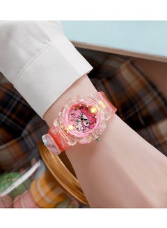 Generic Pink Bunny Kids Watch with LED Light, Cute Animal Design Children's Digital Quartz Watch, Plastic Lightweight Watch for Girls Boys - Waterproof & Safe Material  - Image 2