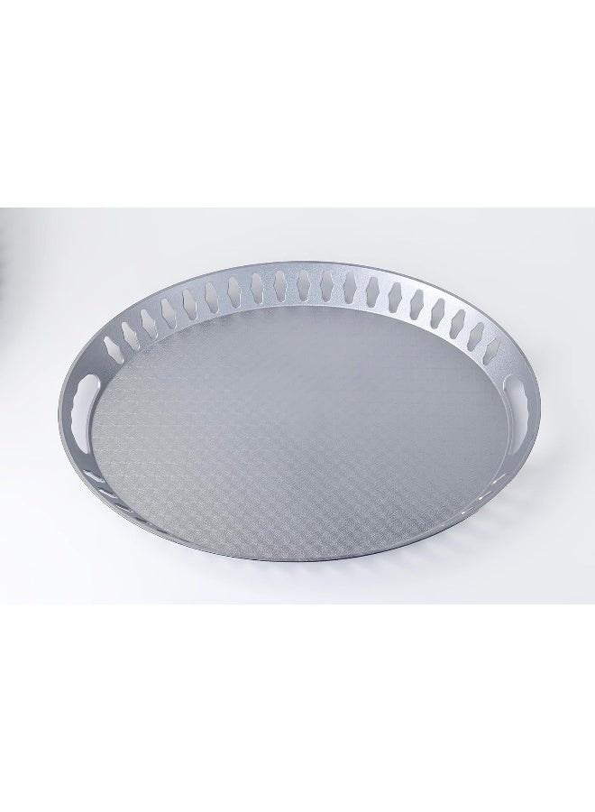 Galaxy Painted Oval Pp Serving Tray Silver 35X48Cm - Image 3