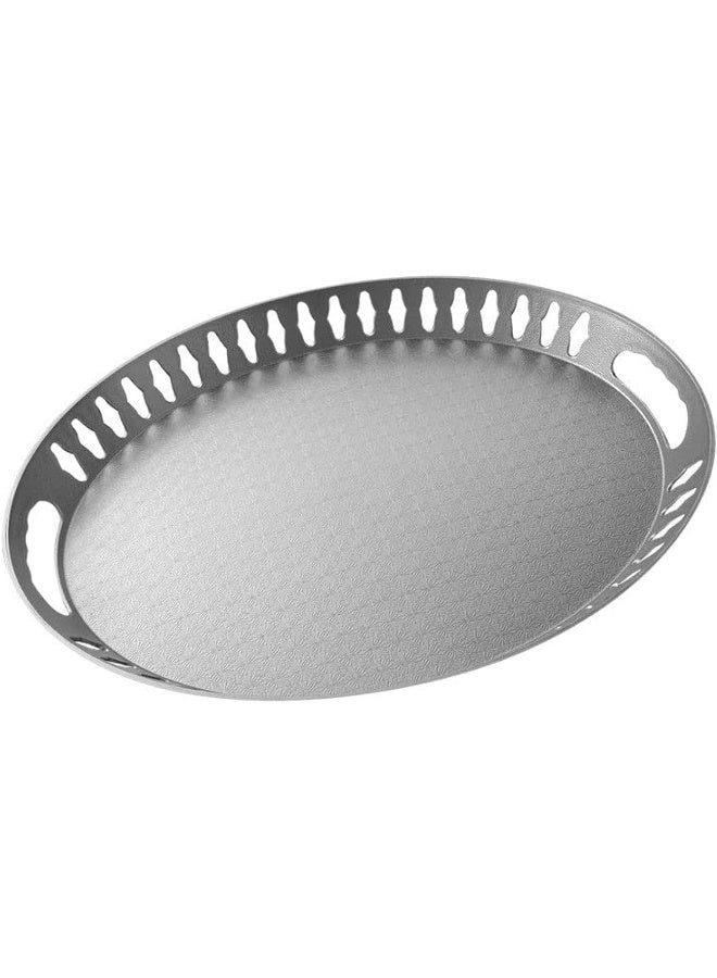 Galaxy Painted Oval Pp Serving Tray Silver 35X48Cm - Image 2