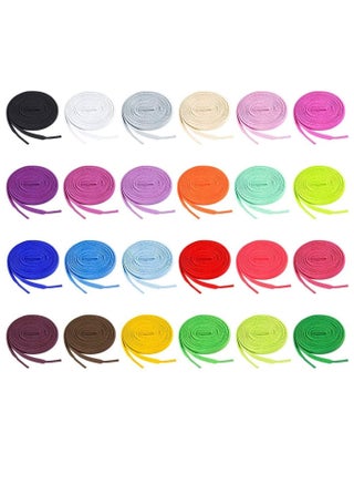Shoes Lace, Flat Colored Shoelaces, 24 Pairs - pzsku/ZC812CF71635E1AF467F0Z/45/_/1724774010/c66963d5-f6d4-4e06-a727-bdec689319d7