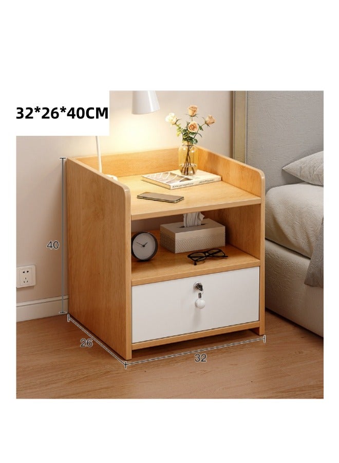 هوكور البلوط ، كونتيننتال مجلس الوزراء السرير ، درج واحد مع قفل ، 32 * 26 * 40 سم - Image 1