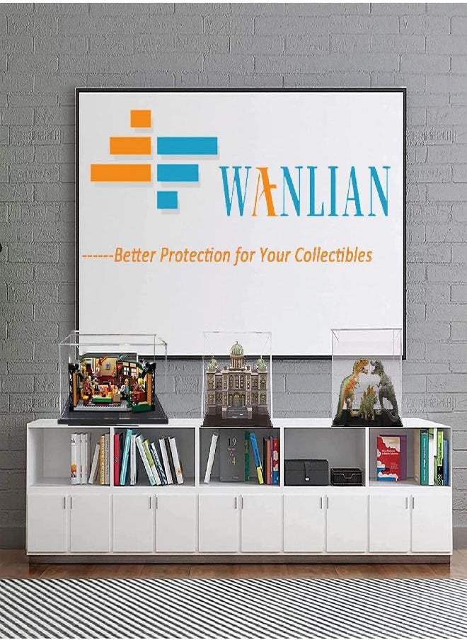 WANLIAN - Lego Display Case for Lego Ideas 21319 Friends Central Perk Building Kit,Dustproof Display Box Showcase for Ideas Seinfeld 21328, Ideas Big Bang Theory 21302(NOT Included The Model) - Image 1