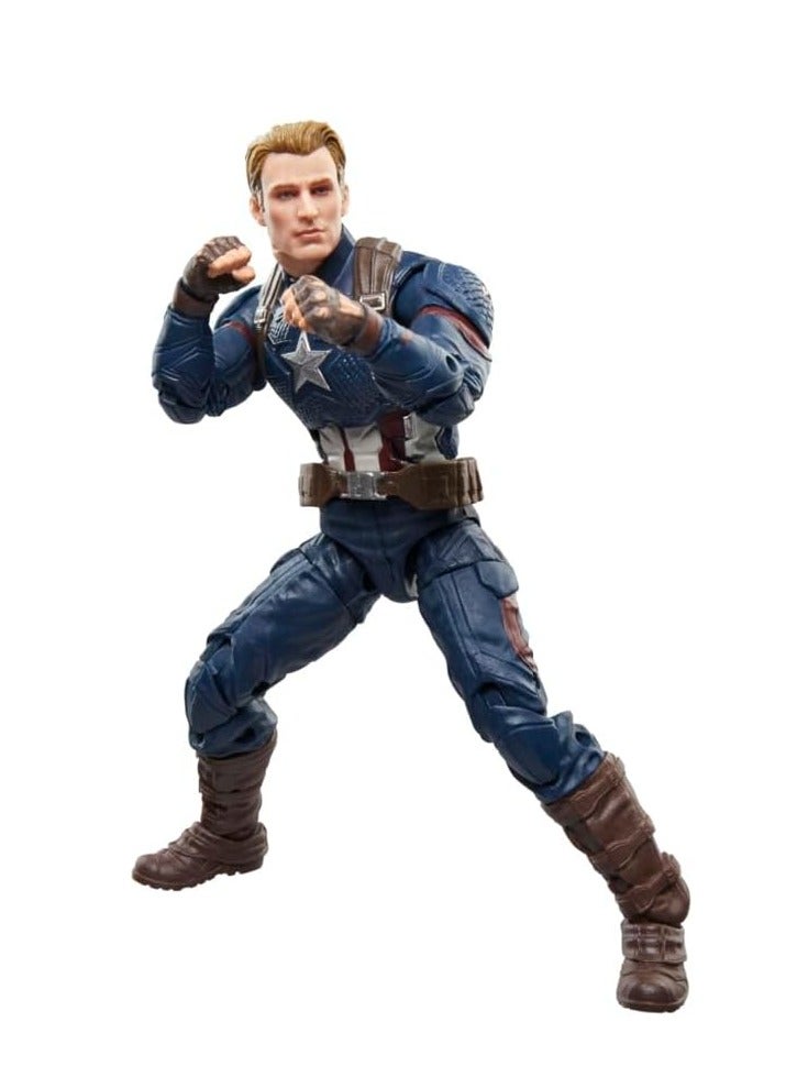 MARVEL مجموعة مارفل ليجندز تمثال عمل قابل للجمع - كابتن أمريكا، 6 بوصات - Image 2