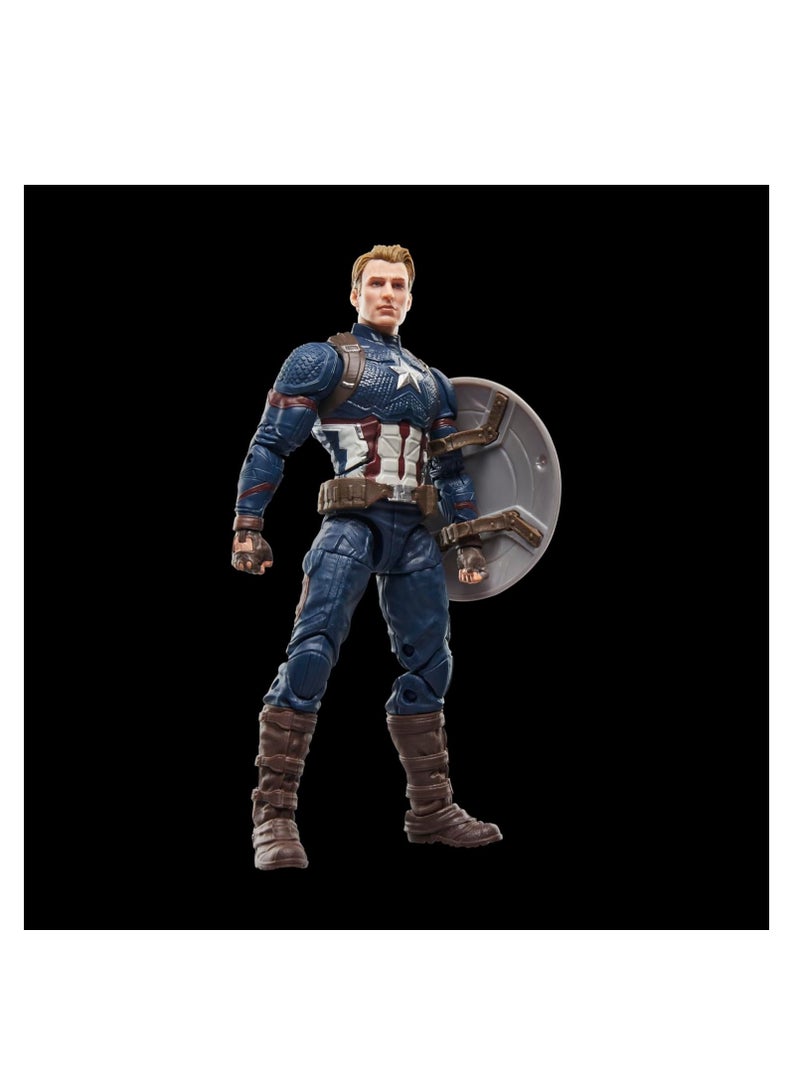 MARVEL مجموعة مارفل ليجندز تمثال عمل قابل للجمع - كابتن أمريكا، 6 بوصات - Image 5