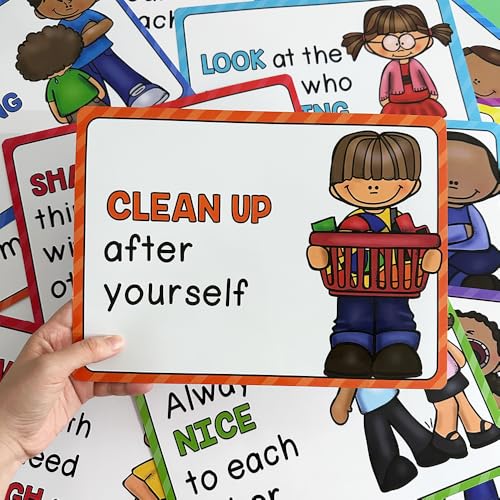 Richardy 10Pcs/Set A4 English Phonics Language Arts Skills Posters Alphabet Wall Chart Classroom Decoration Classroom Organization Teaching Aids 11.22X8.26 Inch - Image 4