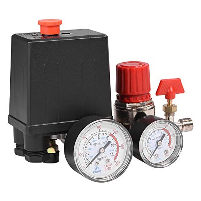 Air Compressor Pressure Control Valve With Gauge Piston Pressure Switch For Fast Pressure Reduction 00512Mpa