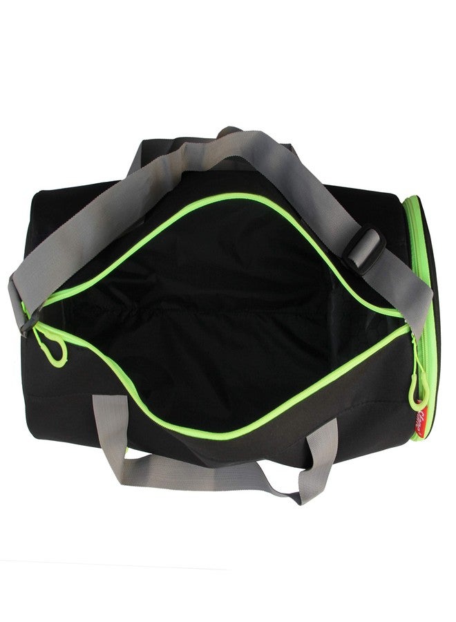SFANE Polyester Duffle Gym Bag, Sports Bag, Shoulder Bag for Men & Women with Separate Shoe Compartment (Green,Black) 47 * 23 * 25 - Image 4