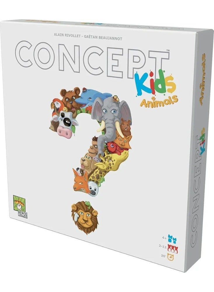 Concept Kids Animals Cooperative Animal Guessing Game for Children! Fun Family Board Game for Kids & Adults, Ages 4+, 2-12 Players 20 Minute Playtime - Image 1