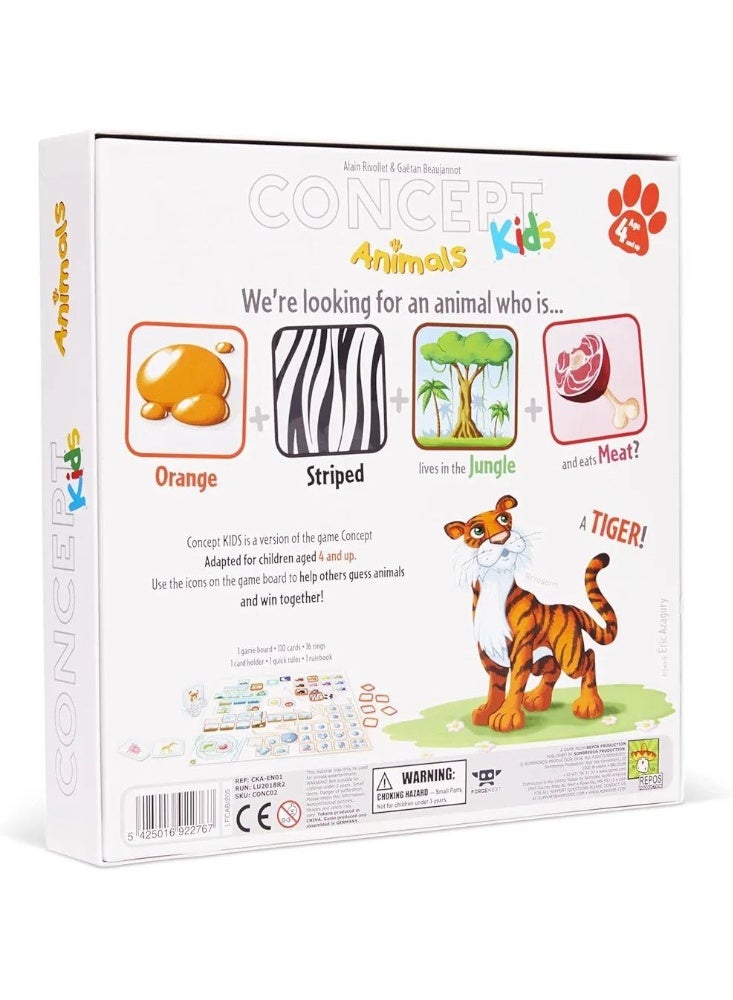 Concept Kids Animals Cooperative Animal Guessing Game for Children! Fun Family Board Game for Kids & Adults, Ages 4+, 2-12 Players 20 Minute Playtime - Image 5