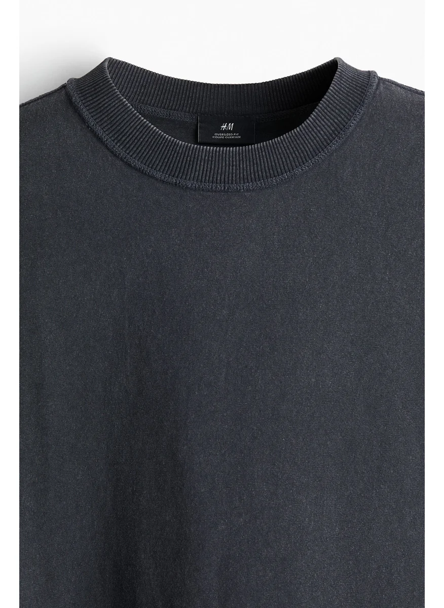 اتش اند ام Boxy Fit Washed T-Shirt