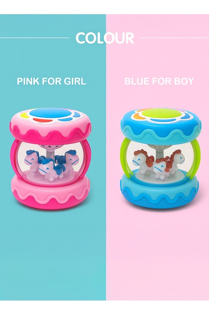 هوانجر لعبة دوّامة موسيقية للأطفال – كارسيل دوّار بالأضواء والموسيقى – لعبة تعليمية تفاعلية للرضّع والأطفال الصغار - Image 5
