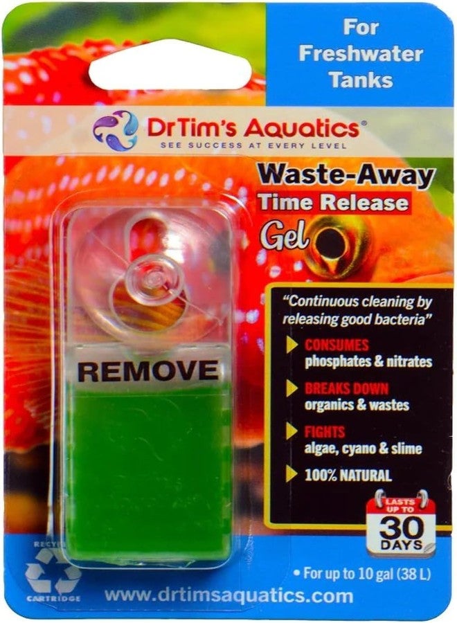 DrTim's Aquatics DrTim’s Aquatics Freshwater Waste-Away Time Release Gel - Natural Fish Tank & Aquarium Leave-in Gel Waste Management Solution for Dissolving & Cleaning Organic Sludge & Waste - Treats 10 gal - Image 2