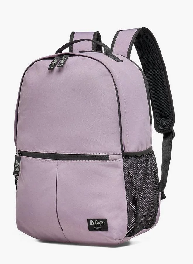 Lee Cooper LILAC Solid Backpack For Boys 13+ Years With Padded Shoulder Strap for Men | Best Price UAE