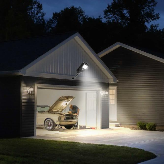 Epyz Solar Street Light Outdoor Waterproof 50 Watt LED Wireless Motion Sensor Lamp with Pole for Home, Garden, Wall, Pathway, Dusk to Dawn [ with Out Pole, Pack of 1, Cold White ] - Image 4