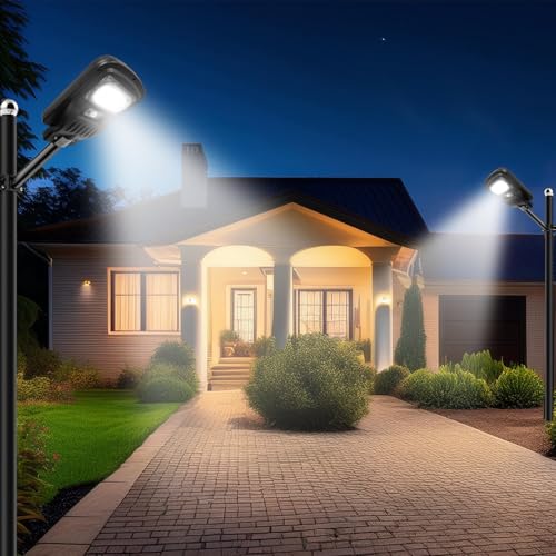 Epyz Solar Street Light Outdoor Waterproof 50 Watt LED Wireless Motion Sensor Lamp with Pole for Home, Garden, Wall, Pathway, Dusk to Dawn [ with Out Pole, Pack of 1, Cold White ] - Image 3