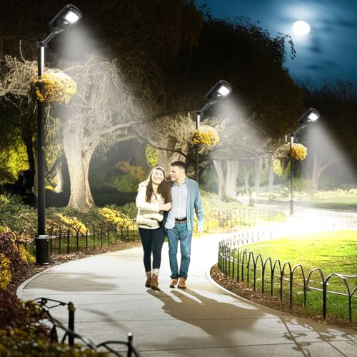 Epyz Solar Street Light Outdoor Waterproof 50 Watt LED Wireless Motion Sensor Lamp with Pole for Home, Garden, Wall, Pathway, Dusk to Dawn [ with Out Pole, Pack of 1, Cold White ] - Image 2