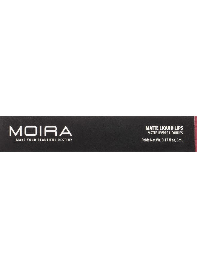 moira Matte Liquid Lips ( 018, Cool Red ) - Image 2