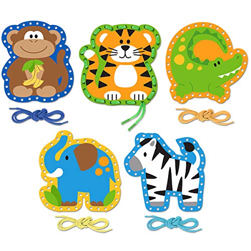 Stephen Joseph Lacing Cards Zoo Small - Image 1