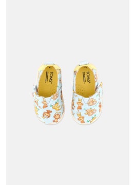 TOMS Toddlers Girl Adjustable Alpargata Shoes, Turquoise Combo  - Image 3