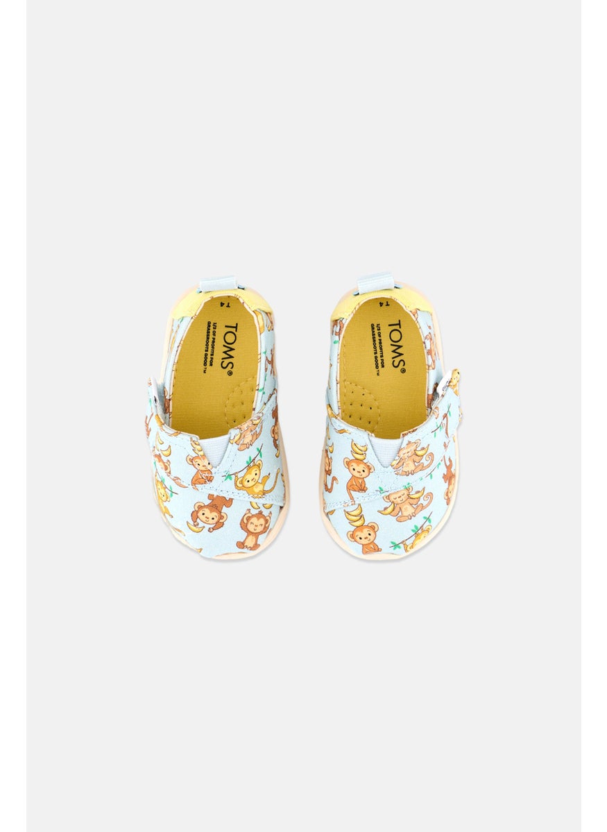 TOMS Toddlers Girl Adjustable Alpargata Shoes, Turquoise Combo  - Image 3