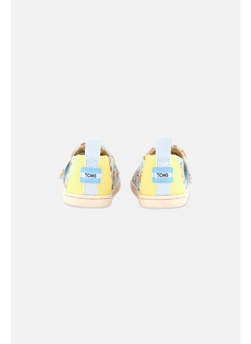 TOMS Toddlers Girl Adjustable Alpargata Shoes, Turquoise Combo  - Image 2