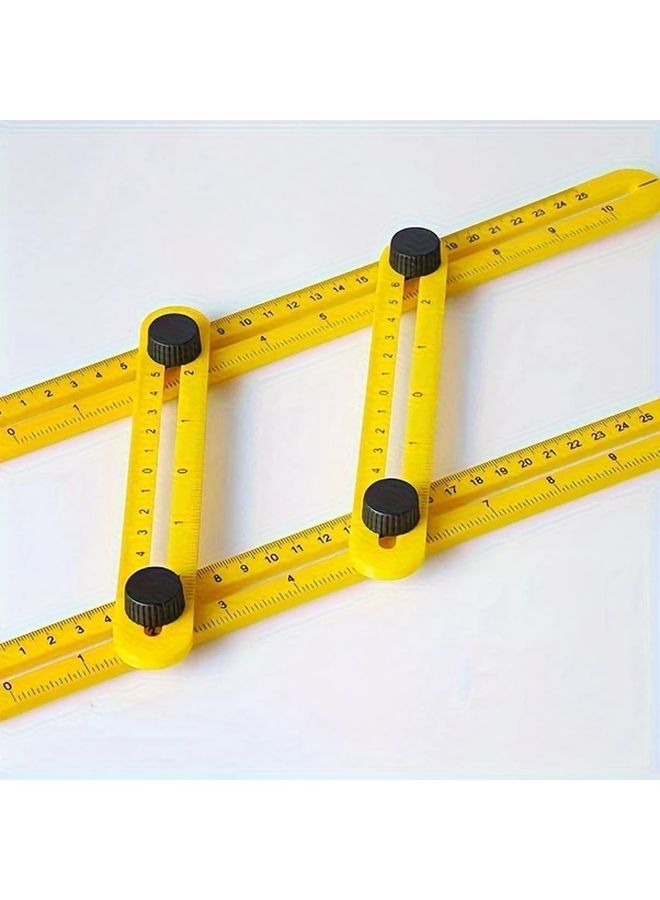 Multi Angle Four Fold Ruler Portable Plastic Tool For Layouts Carpentry Flooring - Image 4