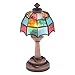 Inusitus Mini Dollhouse Table Accent Tiffany lamp LED Miniature Lighting for Dolls House Decor Functional Light Accessories - Image 4