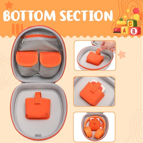 CROTIRAD Hard-Shell Carrying Case Compatible with Yoto Mini, Travel Storage Bag with Shoulder Straps for Yoto Mini Player & Headphone Accessories, Card Holder Holds Up to 40 Cards, Gray - Image 4
