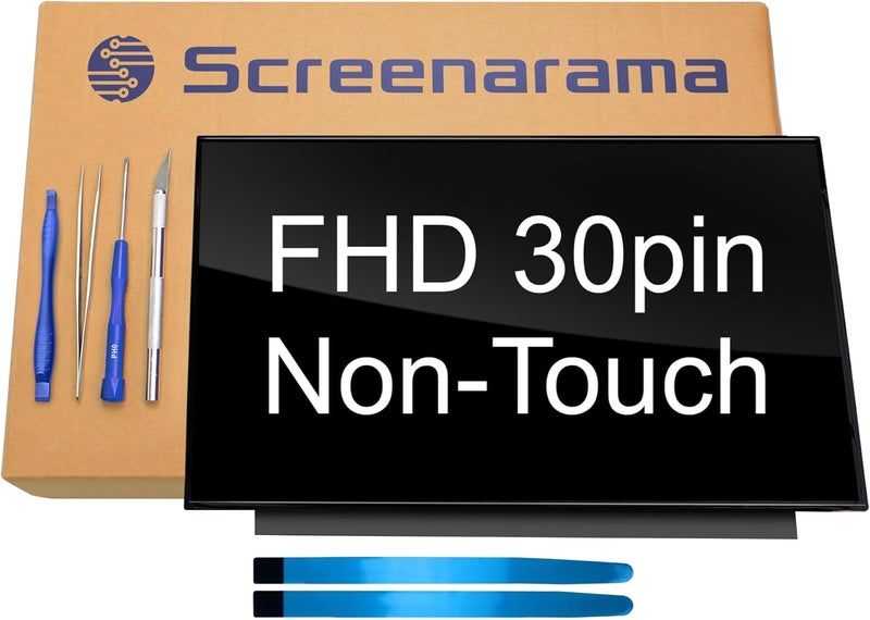 SCREENARAMA New Screen Replacement for B156HAN02.1 HW:0A 1A, FHD 1920x1080, IPS, Glossy, LCD LED Display with Tools - Image 1
