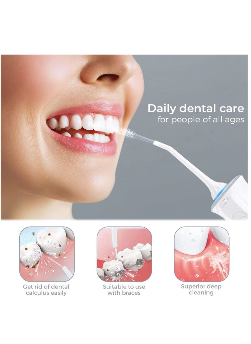 Fairywill Portable Oral Irrigator USB Rechargeable Dental Water Flosser Jet Irrigator Dental Teeth Cleaner 3 Modes 300ML - Image 5