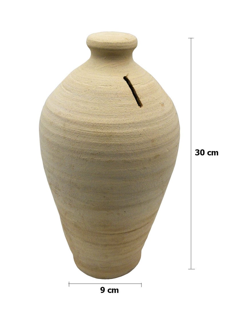 ماركة غير محددة - حصالة نقود مصنوعة من الفخار حجم وسط - Image 1