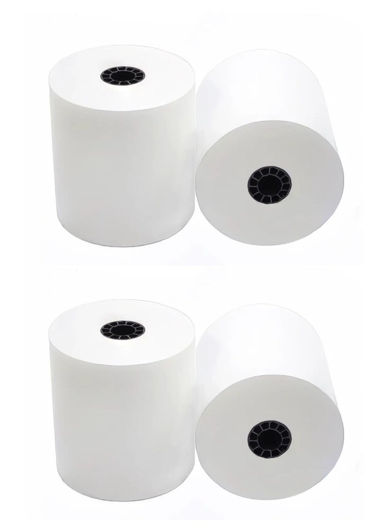 Terabyte 4-Piece POS Receipt Thermal Paper 80x80mm Size - Image 1