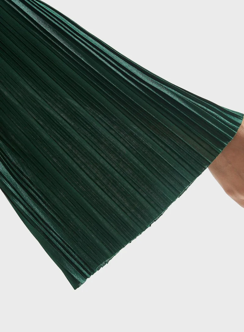 FAV Emerald Pleated Dress