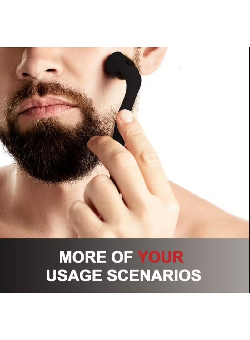 أداة تقشير لطيفة للوجه مصنوعة من الفولاذ المقاوم للصدأ الأسود للرجال والنساء - Image 2