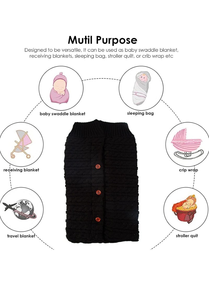 Cozy Newborn Fleece Swaddle Blanket - Thick Knit, Soft, Warm, Plus Velvet, Ideal for Stroller, Sleeping Bag, or Nap Blanket for Babies, Kids, and Toddlers - Image 4