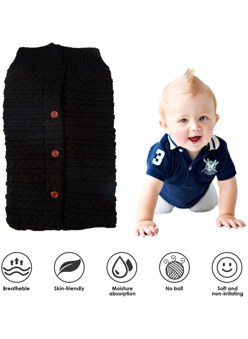 Cozy Newborn Fleece Swaddle Blanket - Thick Knit, Soft, Warm, Plus Velvet, Ideal for Stroller, Sleeping Bag, or Nap Blanket for Babies, Kids, and Toddlers - Image 5
