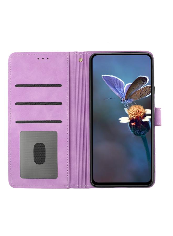 S-TOP Case For Samsung Galaxy A05s Flower Embossing Pattern Leather Phone Case - Image 4