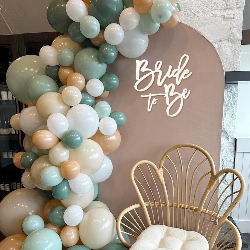 MASTRON Bride to Be Sign - White Felt Letters Bridal Shower Sign for Backdrop Bride to Be Sign Letters for Balloon Arch Photo Props Bachelorette Engagement Wedding - Image 5