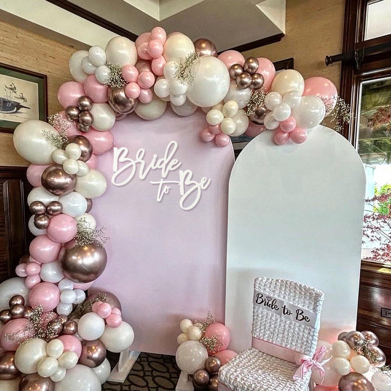 MASTRON Bride to Be Sign - White Felt Letters Bridal Shower Sign for Backdrop Bride to Be Sign Letters for Balloon Arch Photo Props Bachelorette Engagement Wedding - Image 3