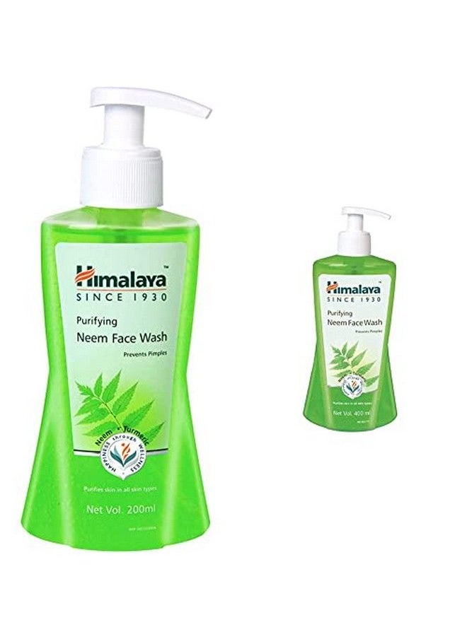 Himalaya Herbals Purifying Neem Face Wash 200Ml & Purifying Neem Face Wash 400 Ml  - Image 1