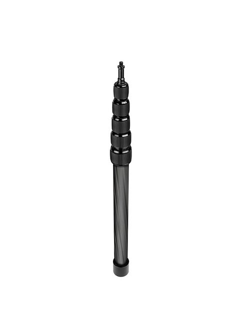 Handheld Microphone Boom Arm 6-Section Extendable Mic Arm Carbon Fiber Boom Pole for Microphones 1/4 Inch Screw & Thread with Foam Grip Twist Locks Max. Length 200cm/78.7in
