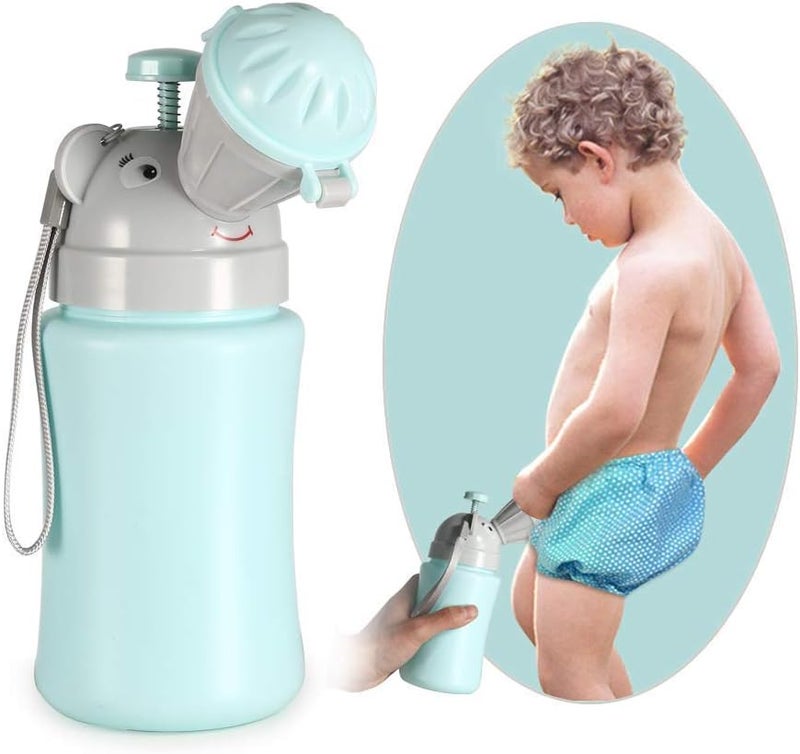 ONEDONE Portable Baby Child Potty Urinal Emergency Toilet for Camping Car Travel and Kid Potty Pee Training (Blue) - Image 1