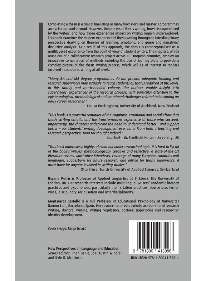 The Thesis Writing Journeys of Bachelor’s and Master’s Students: A Transnational European Perspective  - Image 2