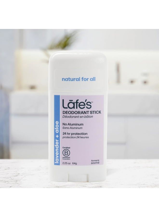 Lafe's Natural Deodorant | 2.25oz Aluminum Free Natural Deodorant Stick for Women & Men | Paraben Free & Baking Soda Free with 24-Hour Protection (Lavender and Aloe, 2.25 Ounce (3-Pack))  - Image 4