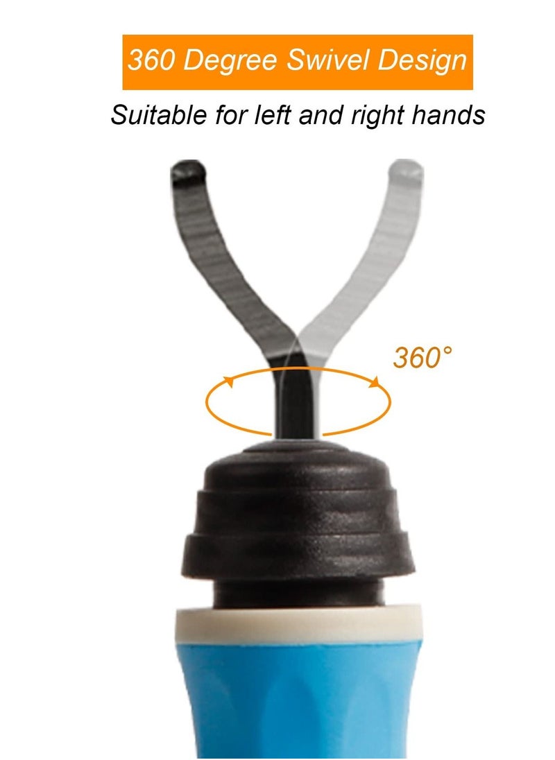 SYOSI - Deburring Tool with 11 Extra High Speed Steel Blades, Precision Edge Burr Removal, Rubber Non-slip Swivel Head Handle, Hand Deburring Tools for Metal, Resin, PVC, Wood, and 3D Printed Plastic Edges - Image 1